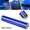 Dark Blue Car Mirror Vinyl Wrap Film Roll / 150x30cm /