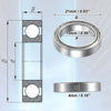 Make Model 10pcs 15x21x4mm Car Single Row Deep Groove Ball Bearings