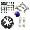 40x Engine Cover Clip Shield Guard Metal Screw Bolt Fastener