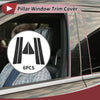 Ford Escape (2008-2012) Black 6 Pcs Door Pillar Window Trim
