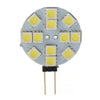 Indoor Car RV Landscape Trailer G4 Socket LED Light Bulb 5050 12 SMD