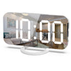 Bedroom Wall LED Digital Alarm Clock Mirror Display with Snooze