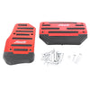 Auto Sport Pedals - Red Aluminum Anti-Slip Manual Brake Footrests