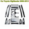 Toyota Highlander 15Pcs Black Console Shift Panel Cover (2008–2013)