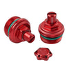 Yamaha YZF-R3 MT-03 Red Adjuster Fork Bolt Cap Screw (2019-2023)