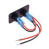 Car RV Truck Mini Rocker Toggle Switch Panel with Blue LED Light