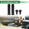 Motorcycle Handlebar Rubber Black 7/8" 22mm Hand Grips Cover