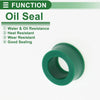 Oil Seal 10x16x8mm Rotary Shaft Seal TPU High Pressure Green 5 Pcs