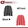 Honda Civic (2006-2011) Black 6 Pcs Car Door Pillar Window Trim