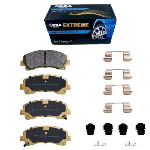 Isuzu Dmax Front RDA Heavy Duty Brake Pads & Shim Hardware