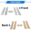 Dodge Charger (2006-2010) Silver Tone 6 Pcs Door Pillar Window Trim