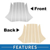 Ford Focus (2008-2011) Silver Tone 6pcs Door Pillar Window Trim