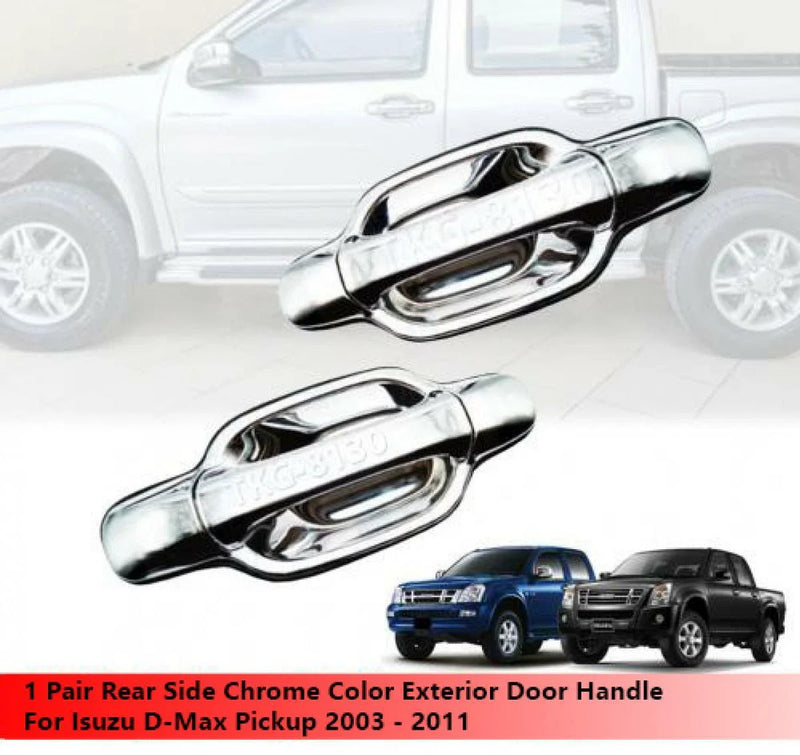 Isuzu Dmax 2 x Rear Chrome Door Handles (2003-2011)