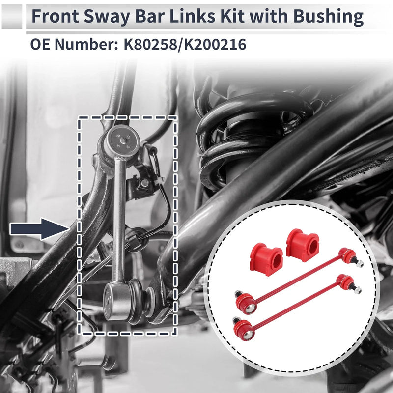 Jeep Patriot Front Stabilizer Bar Links 2 x Pcs Bushing (2007-2017)