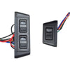 Door Lock Power Window 12V for Car Universal 3 Remote Switch Kit (Fits 2 Doors)