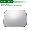 Ford Maverick Right Side White Mirror Glass w/ Back Convex (2022-2023)
