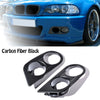 BMW E46 M3 Carbon Fiber Front Bumper Fog Light Covers (2001-2006)