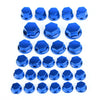 Hex Bolts Blue for Suzuki F 30 x Protective Caps