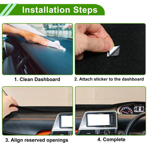 Ford Ranger (2018-2021) Black Dashboard Cover Mat