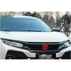 Honda Civic Gloss Black Front Bumper Grille Sticker (2016-2020)