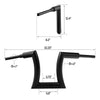 Harley Sportster Black Rise 14" 16" 18" 20" Hanger Handlebar