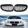 BMW E60 5 Series Gloss Black Diamond Meteor Front Kidney Grill (2003-2009)