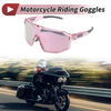 Motorcycle Pink Transparent Pink Tri-Acetyl Cellulos PC 1 x Goggles