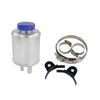 Universal Aluminum Racing Power Steering Fluid Reservoir Tank + Clamps