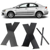 Mitsubishi Lancer Sedan 6 x Black Pillar Post Trim Set (2008-2017)