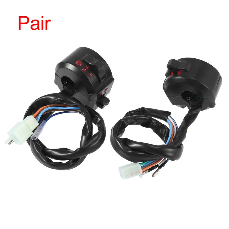 Motorbike Motorcycle 2 x Handle Bar Indicator Control Switch