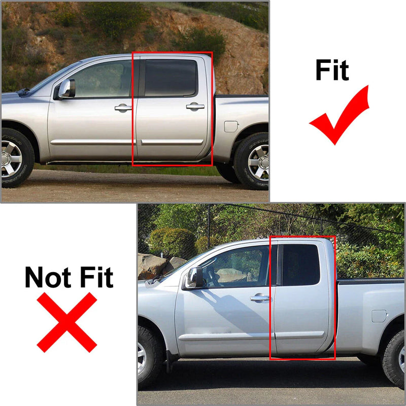Nissan Titan Crew Cab Pillar Post Door Window Cover Trim (2004-2015)