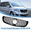 Mercedes-Benz V-Class W477 (2014) Glossy Black Front Upper Bumper Grille