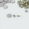 2 x Ceiling Car Roof Buckle Gray Push Pins