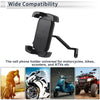 Rearview Mirror Mount 4.7-7.2in ABS Motorcycle Phone Mount Holder