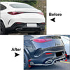 Mercedes Benz GLC Coupe (2023-2024) Black Rear Bumper Splitter Lip
