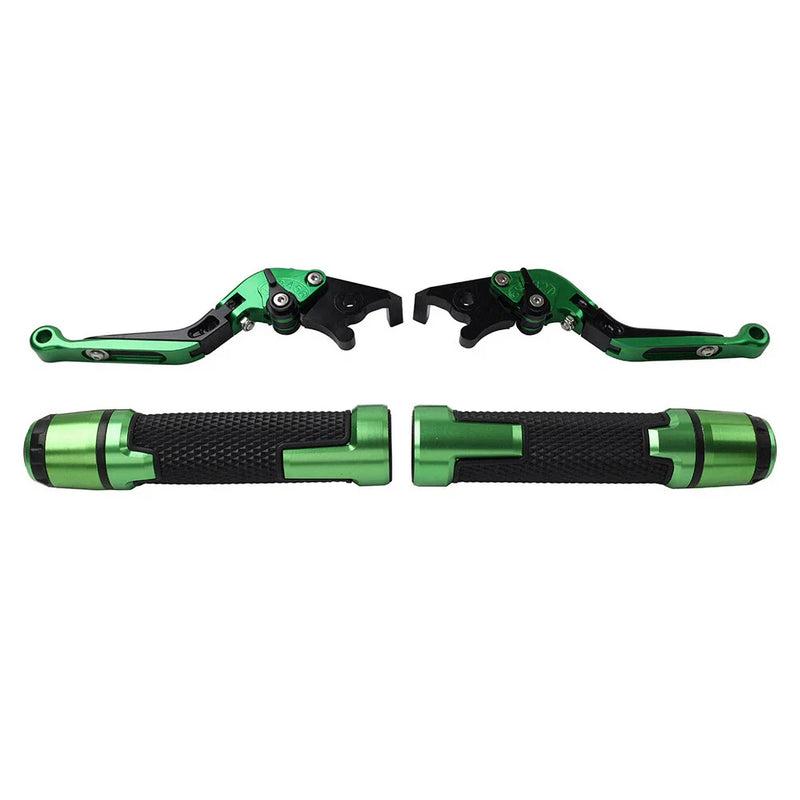 Kawasaki ZX6RR Extendable Brake Clutch Levers & Handlebar Grips (2003-2004)
