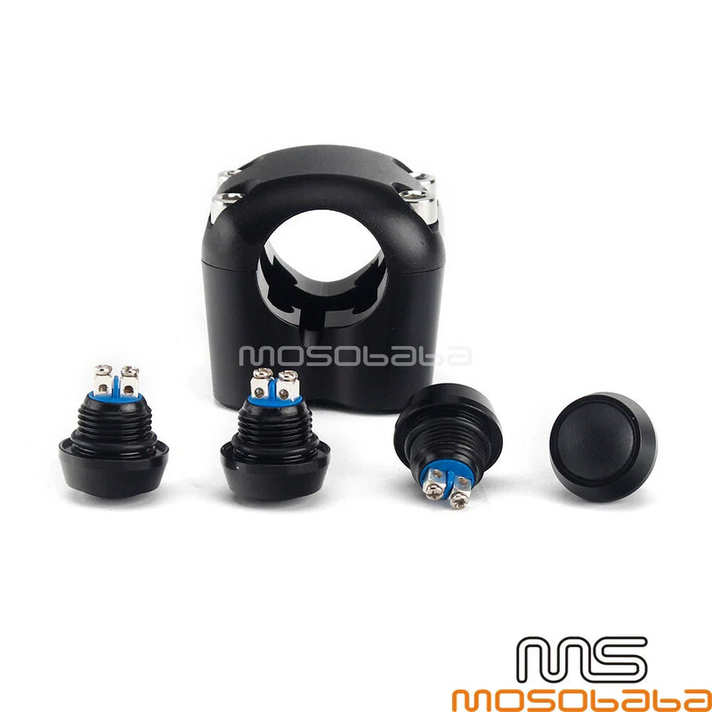 Harley Motorcycle 7 / 8'' Handlebar 4-Button Turn Signal Momentary Switch