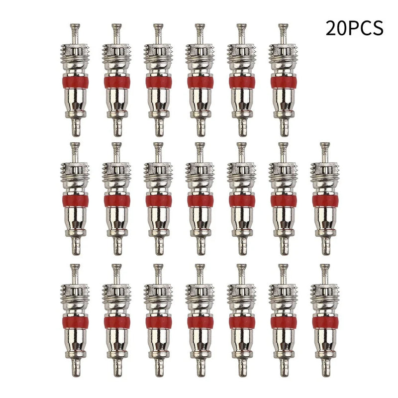 Car Bike Motorcycle Wheel 20x Tyre Valve Core Insert W/ Remover Tool