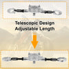 Motorcycle Balance Bar Extender Bracket 265mm Hole Silver Tone