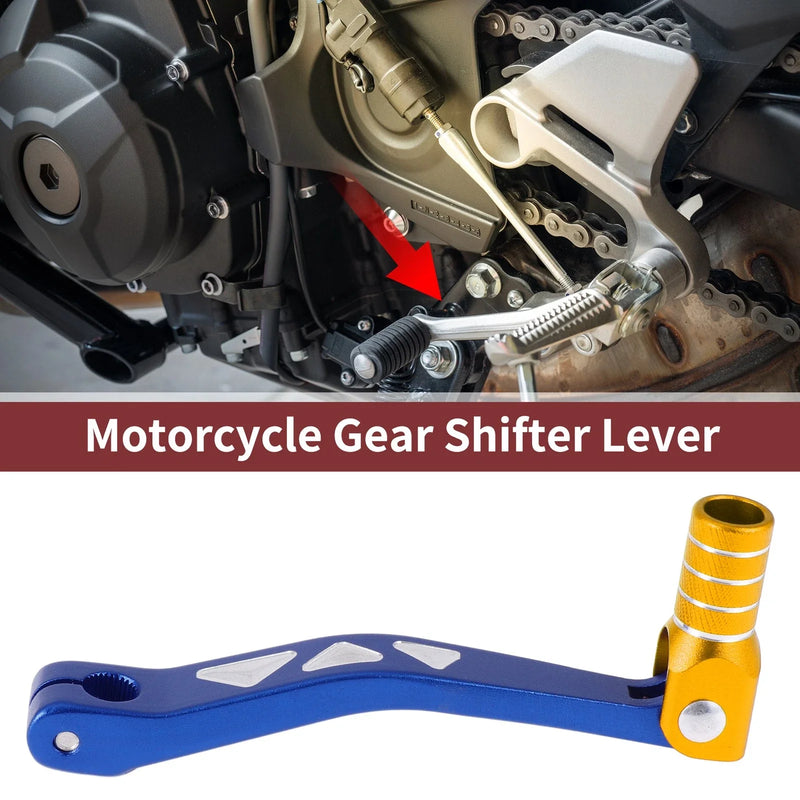 Yamaha TTR 50cc Blue Gold Tone Shifter Lever / Folding Gear