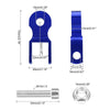 2 x 5cm Universal Motorcycle Rear Shock Absorber Riser Height Extension Blue