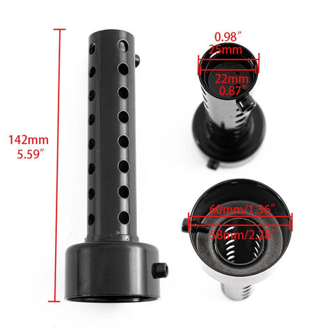 Bikes 60mm Black Universal Motorcycle Exhaust Can DB Killer Silencer Muffler