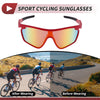 Motorcycle Goggles Red Lens Red Frame PC