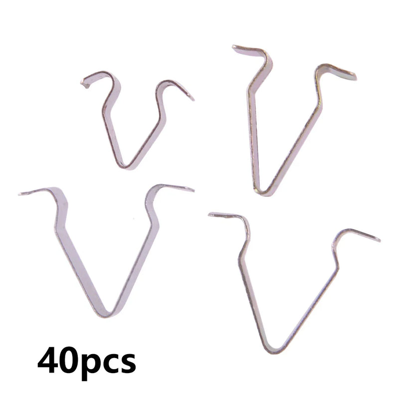 Car Interior 40 Pcs Rivets Dashboard Trim Retainer Clips