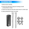 1x Front/Rear Door Hinge Pin & Spring with Bushing Repair Kit
