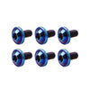 Bike Motorcycle 6pcs M6x20mm Titanium Torx Head Bolts