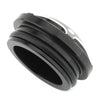 Harley X350 Black & Silver Frame Hole Cover Caps