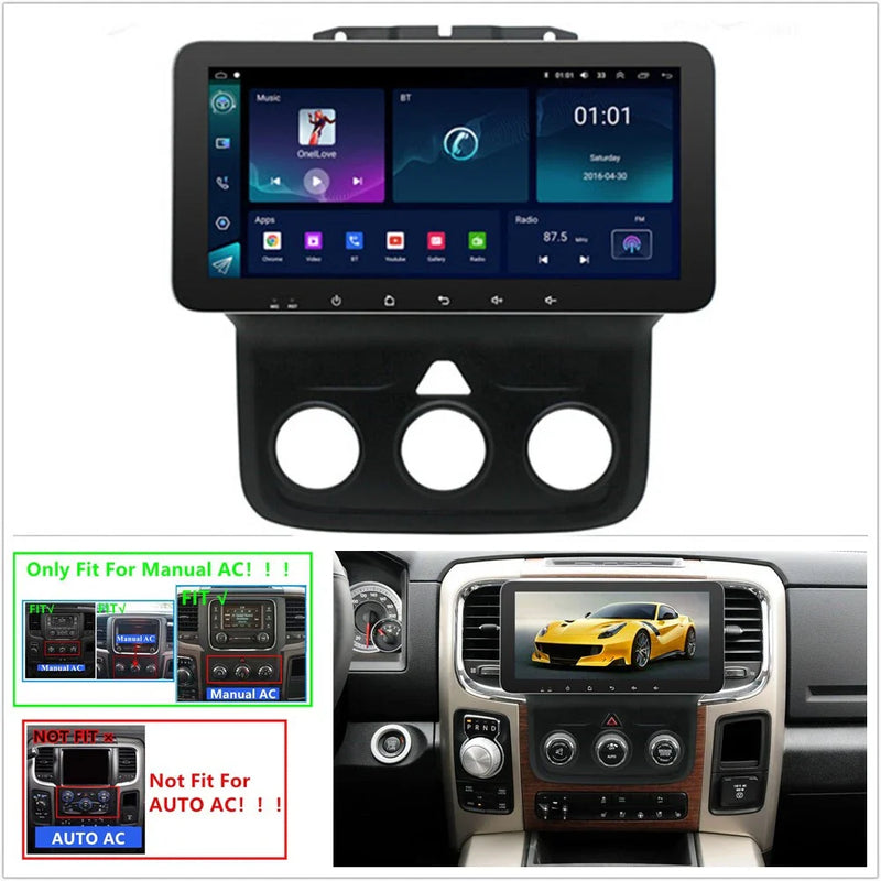 RAM 1500 2500 3500 4500 5500 10.33" Android 13 Stereo GPS (2013-2018)