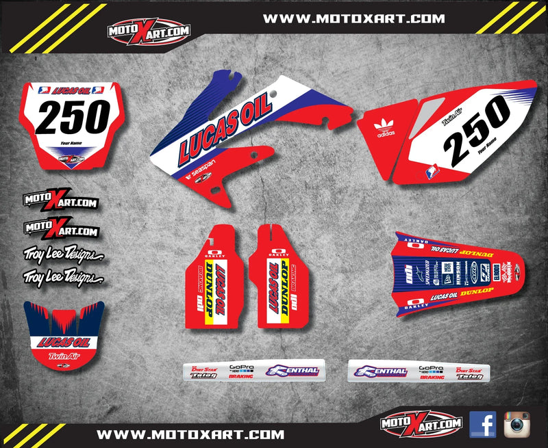 Honda CRF 250 (2003-2005) ACTIVE Style Stickers Custom Graphics Full Kit