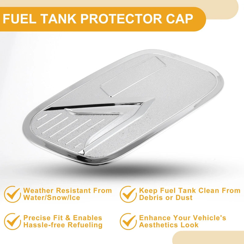 Volvo XC40 (2019-2025) Chrome Silver Tone Fuel Tank Door Cap